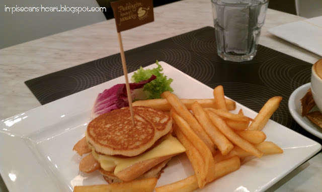 Sausages and Cheese Burger with Fries | Food Review: Paddington House of Pancakes @ The Gardens, Mid Valley City