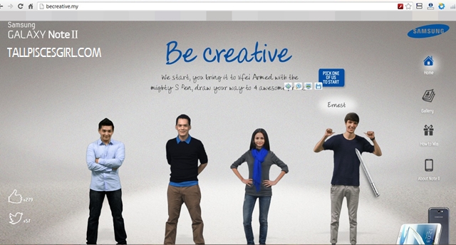 Samsung Be Creative 2 | Samsung Galaxy Note II: Be Creative and Win!