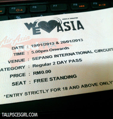 We Love Asia ticket