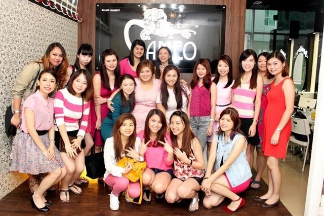 All the girls at Jessying x China Glaze Sparkling Soiree