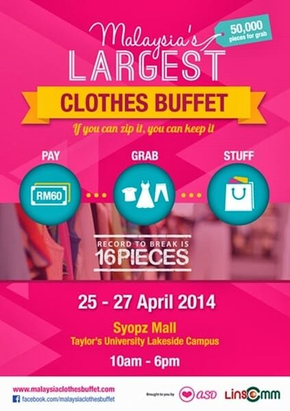 Poster | Malaysia Clothes Buffet 2014