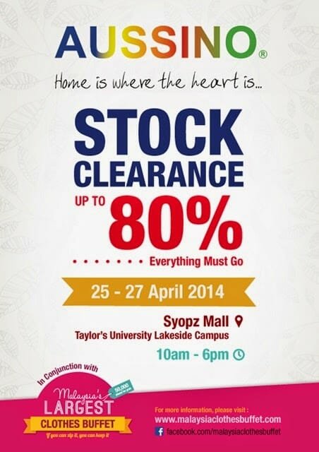 Aussino Stock Clearance | Aussino Stock Clearance Sale @ Syopz Mall