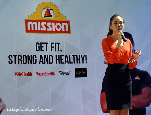 The ever pretty and fit emcee - Choo Mei Sze, for the launching event of #The21DayMission