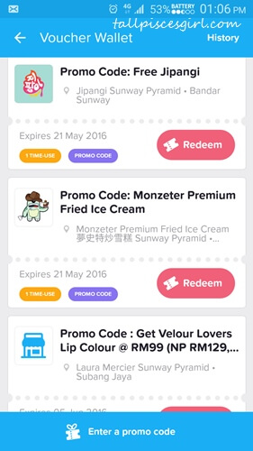 Seeties App - Redeem Voucher