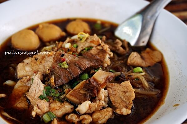 Boat Noodle Soup with Pork @ Ao Nang Boat Noodle (Price: 50 baht)