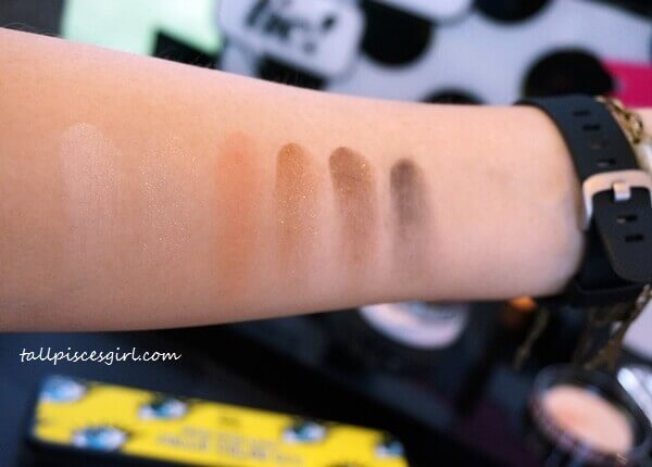 Swatches of Dong Gong Minn Jello Color Kit #1: Pluto, Venus, Jupiter, Mars, Mercury, Blackhole