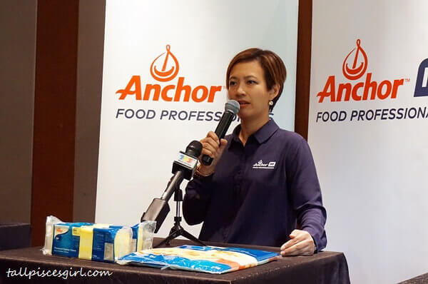 Ms. Linda Tan, Head of Anchor Food Professionals addresses enquiries from the media