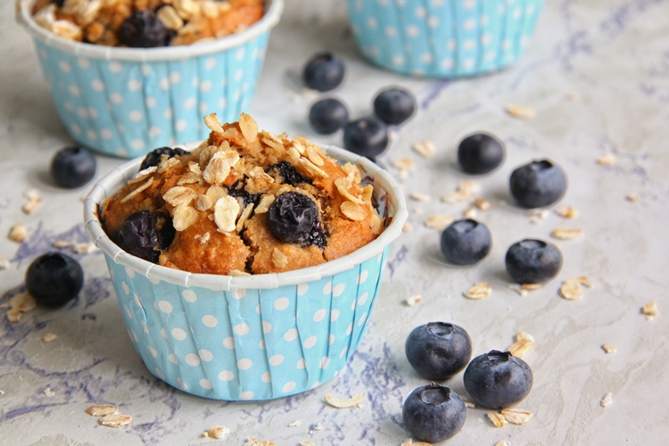 Oregon & Washington Blueberry Oatmeal Muffins