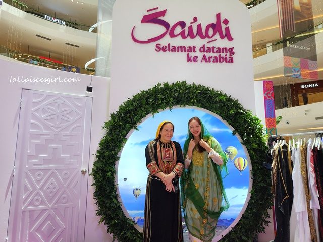 Miera Nadhirah and Charmaine Pua at Saudi Travel Fair 2024 @ Putrajaya